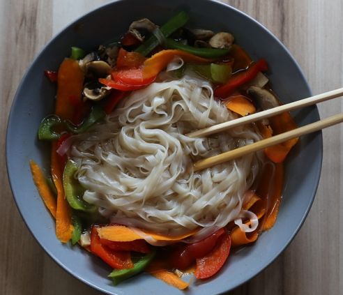 vegan rice noodles