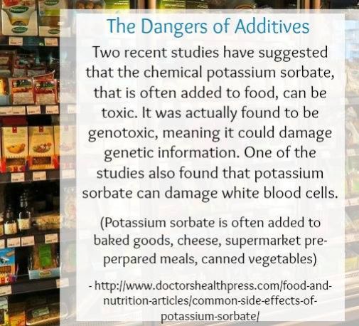 dangers of additives - potassium sorbate